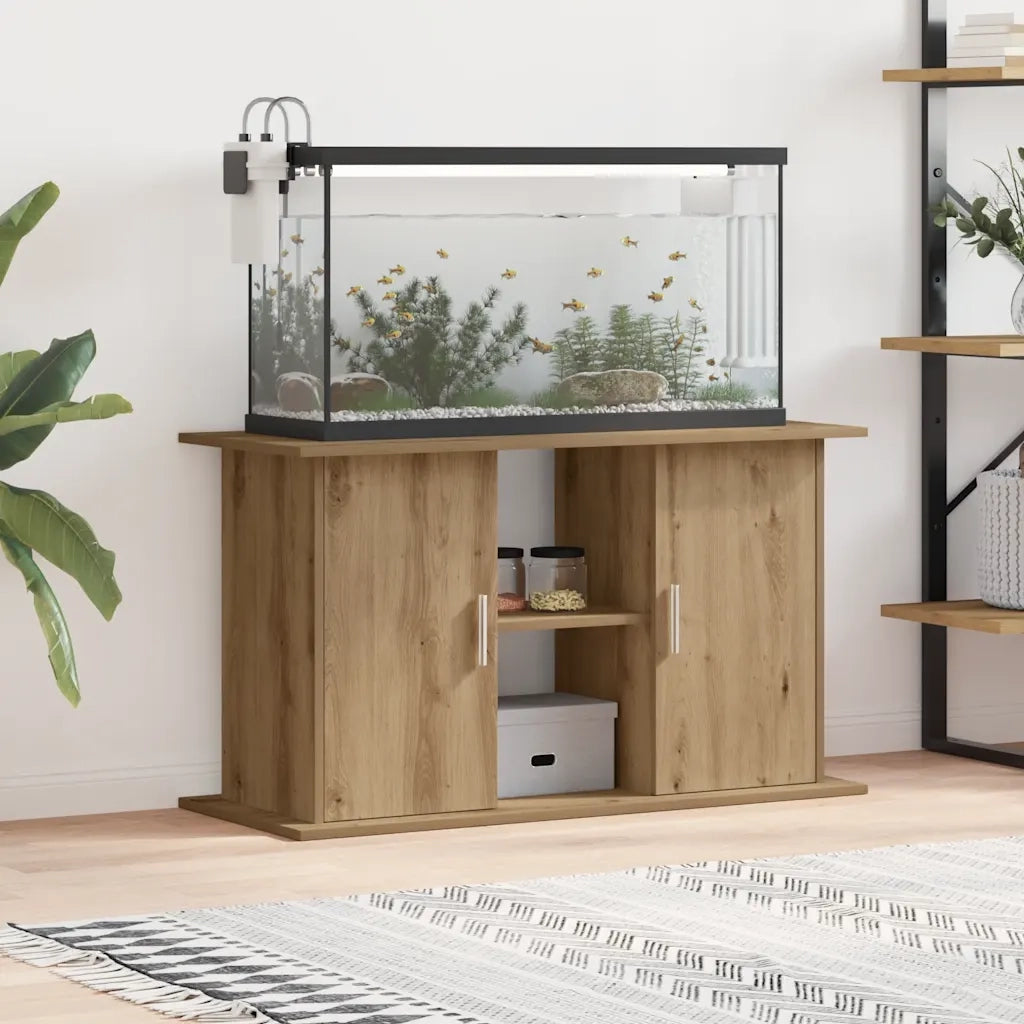 Supporto per acquario artigianale in rovere 101x41x58 cm in legno ingegnerizzato 857281