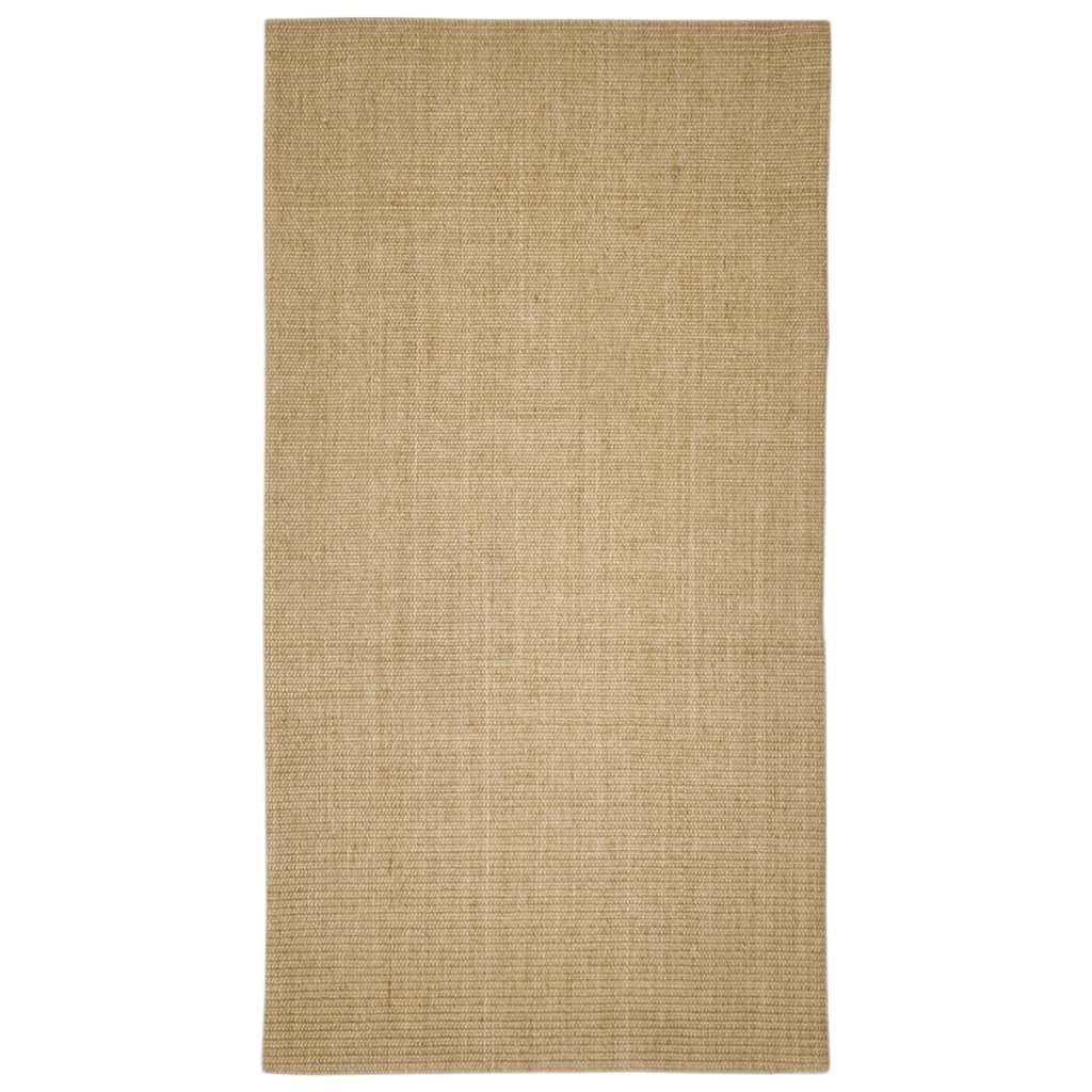 Tappetino tiragraffi in sisal per gatti 80 x 150 cm marrone chiaro 02_0045553