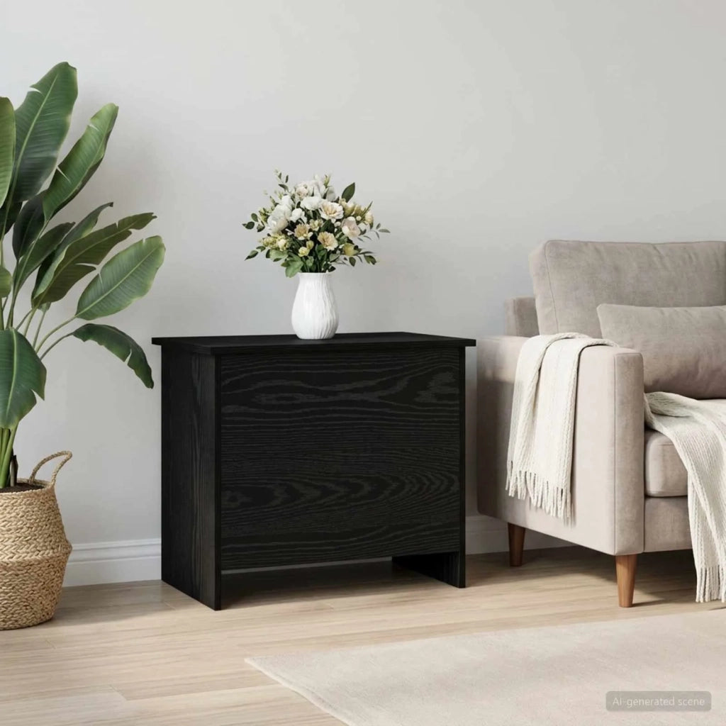 Cassa di stoccaggio Rovere Nero 60 x 40 x 50 cm 8011252
