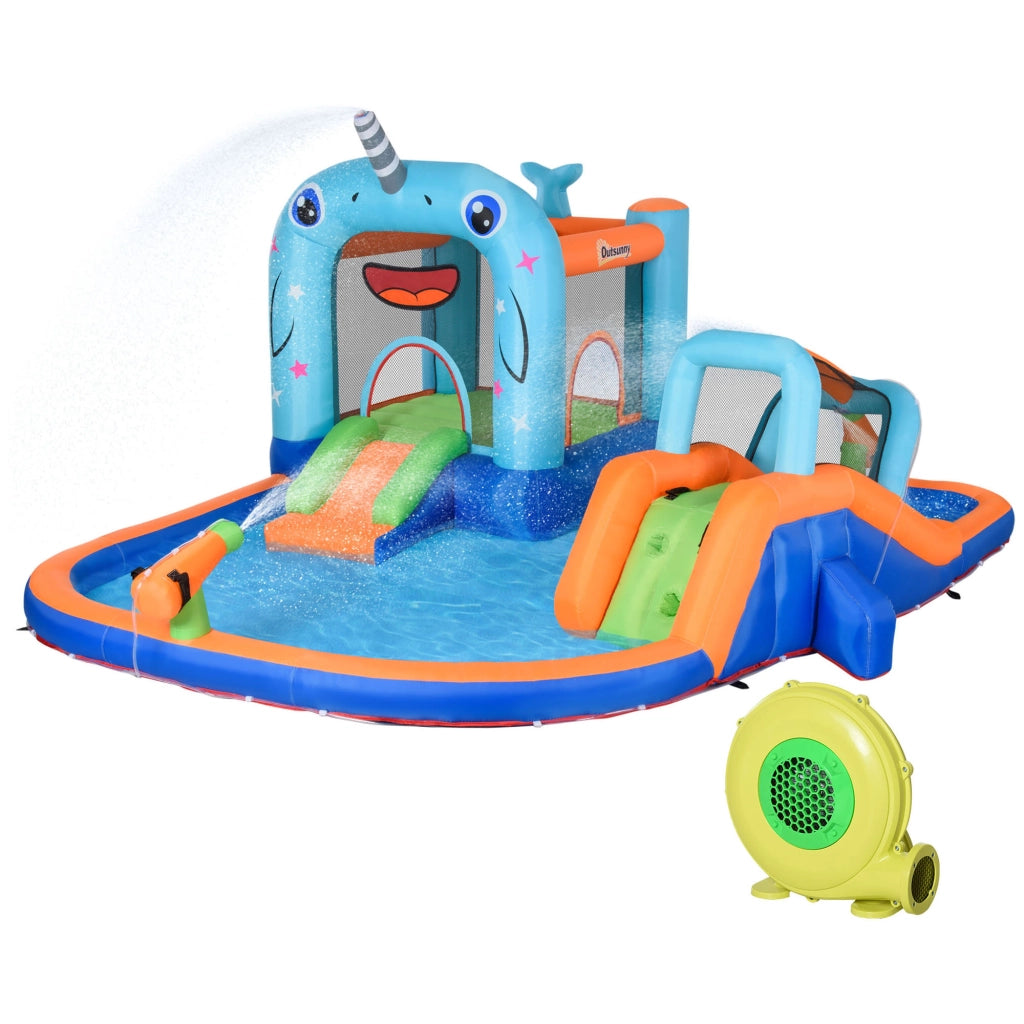 Castello gonflabile con toboga e piscina ¨C zephmum ¨C 420x370x230 cm multicolore