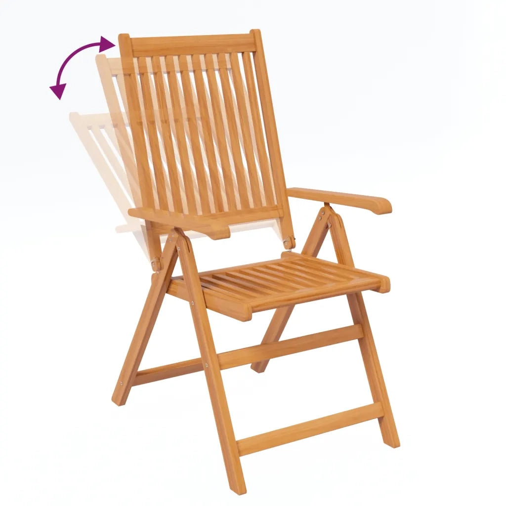 Set da Pranzo da Giardino 7 pz in Legno Massello di Acacia 150-200 cm 41814