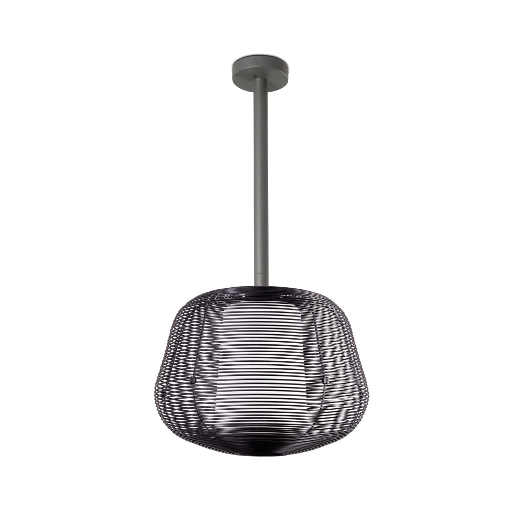 NARA M Sospensione fissa nero 1xE27