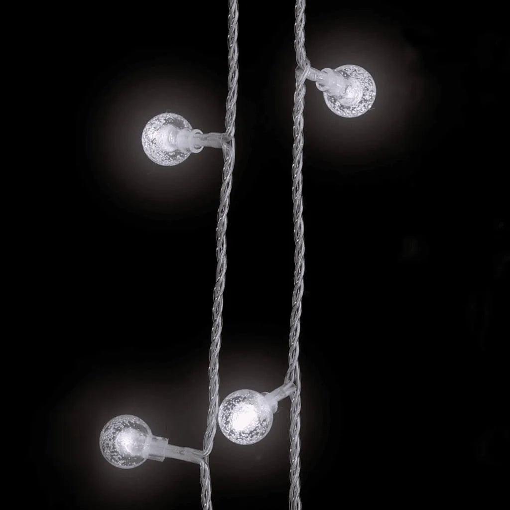 Filo di Luci Sferiche 40 m 400 LED Bianco Freddo 8 Funzioni 328815