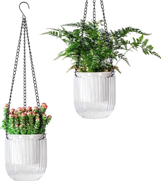 Set di 2 vasi da appendere per piante - 115 cm - per esterno