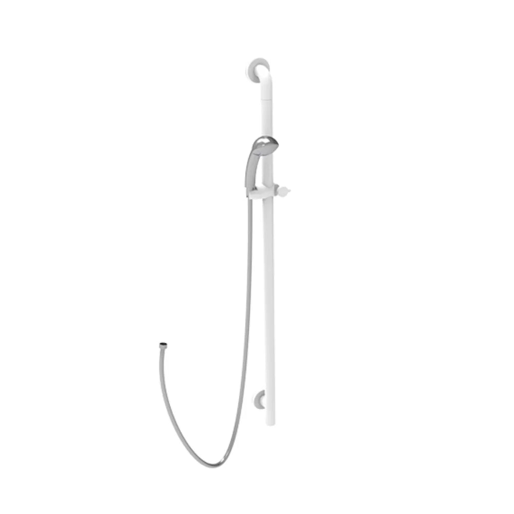 Saliscendi doccia verticale 120 cm bianco - Serie - Nylon