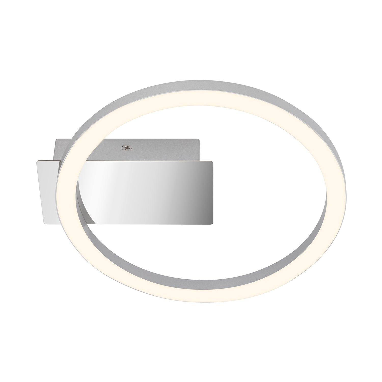 Applique Moderna Frame Plastica Cromo Opaco Led Integrato 5W 3000K