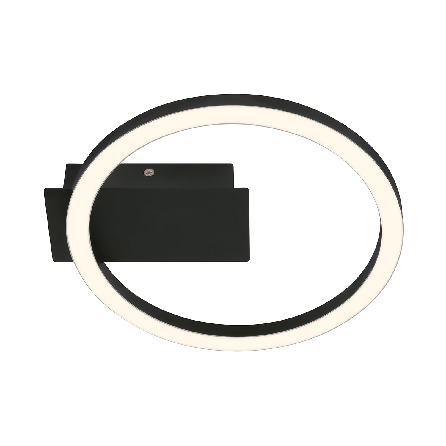 Applique Moderna Frame Plastica Nero Led Integrato 6W 3000K