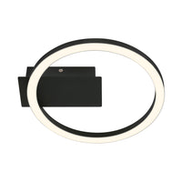 Applique Moderna Frame Plastica Nero Led Integrato 6W 3000K