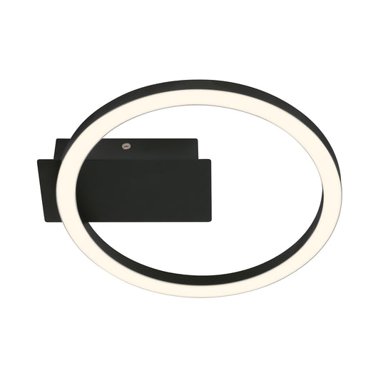 Applique Moderna Frame Plastica Nero Led Integrato 6W 3000K