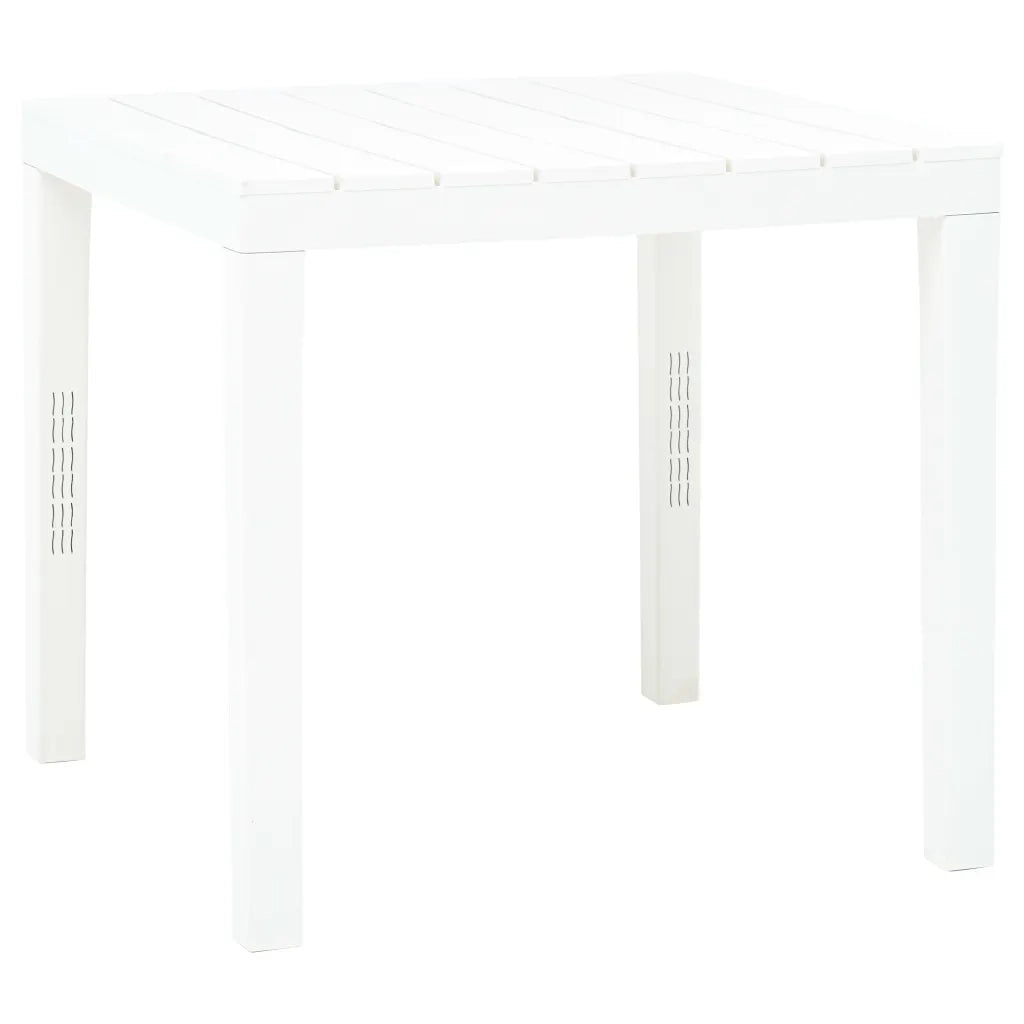 Tavolo da Giardino Bianco 78x78x72 cm in Plastica cod mxl 34432