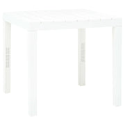 Tavolo da Giardino Bianco 78x78x72 cm in Plastica cod mxl 34432