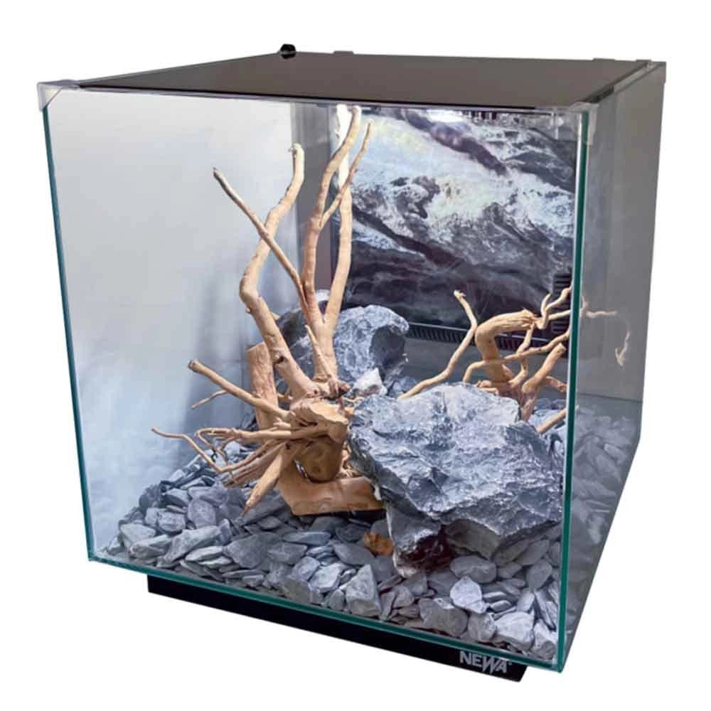Newa Ego Full EF20 Colore nero cm26,4x27,2x30,2h - acquario con illuminazione LED e filtro incluso