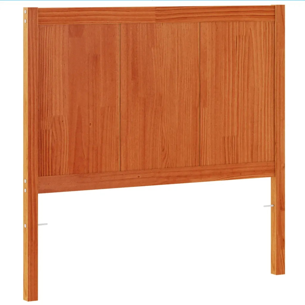 Testiera Marrone Cera 100 cm in Legno Massello di Pino 844238
