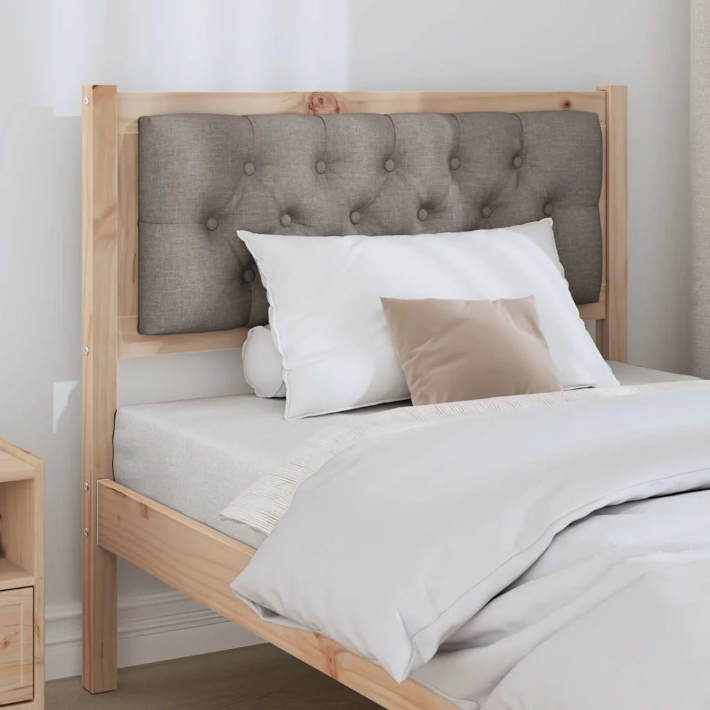 Testiera Altro Marrone e taupe 90 cm Legno di pino massello 879032