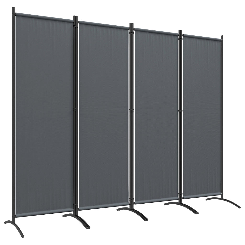 Paravent da giardino a 4 pannelli ¨C zephmum ¨C grigio scuro 221x172 cm