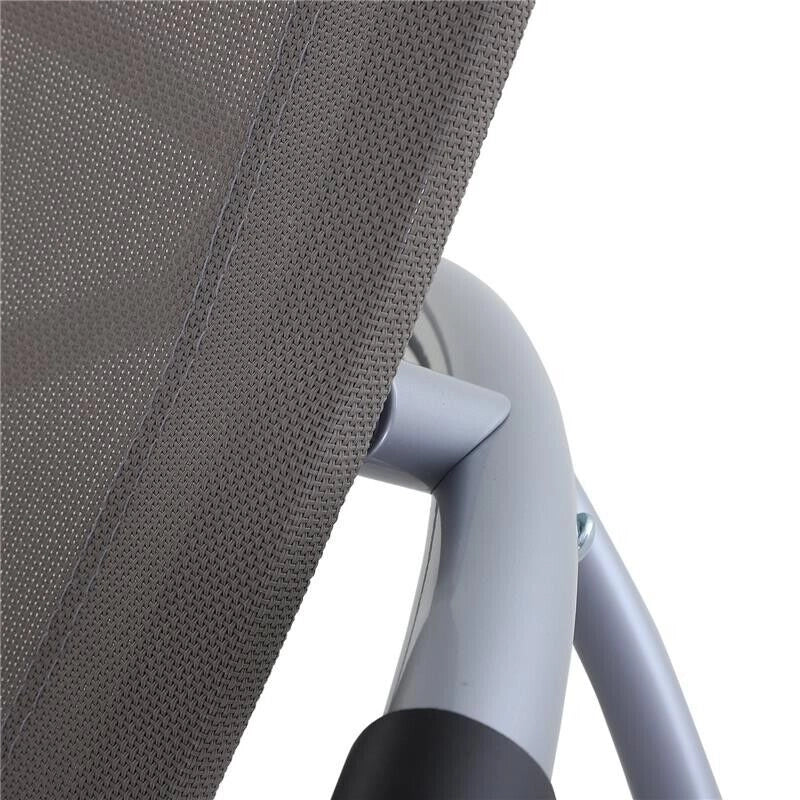 SEDIA A DONDOLO IN TEXILENE ZERO-GRAVITY 154 X 80 X 84 CM GRIGIO