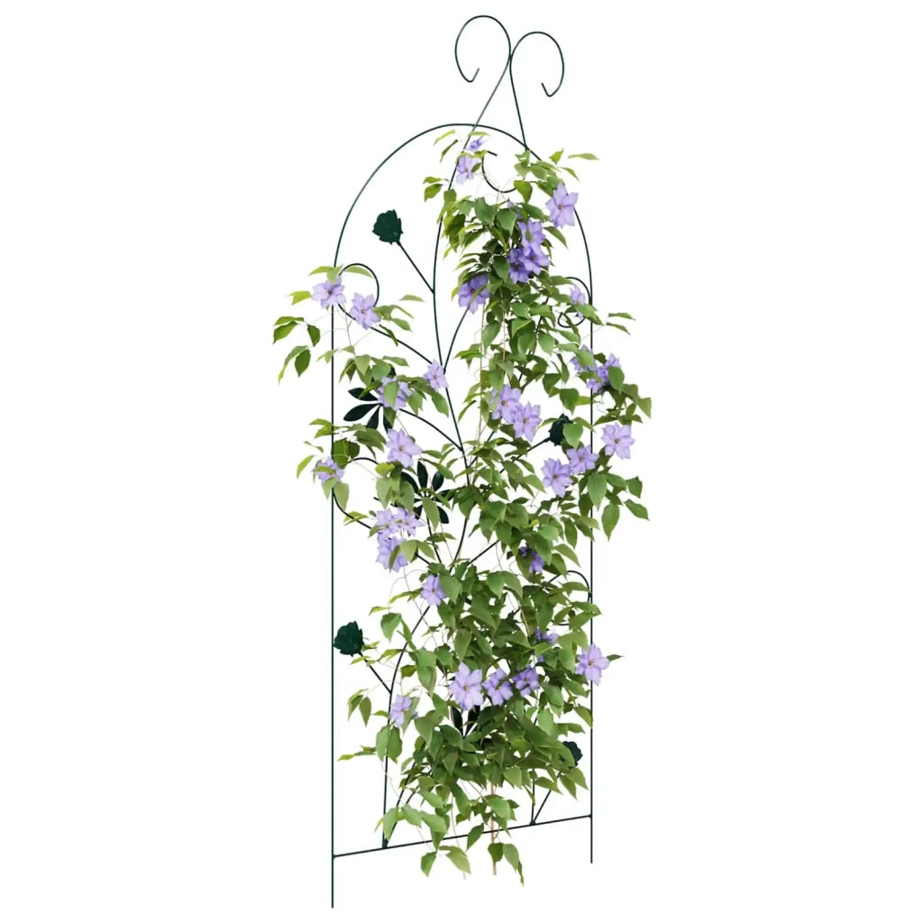 Recinzione per Giardino 3 pcs Verde 112 x 39,5 cm Acciaio 42021361