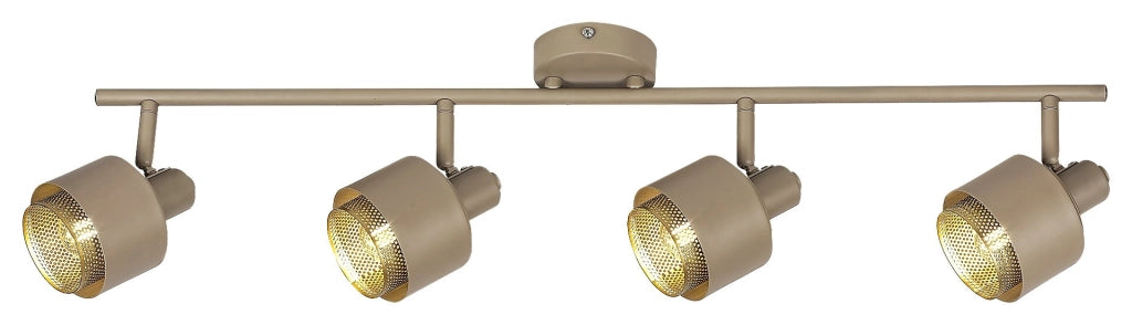 Plafoniera a barra Fedora Rabalux 4xE14 bronzo oro