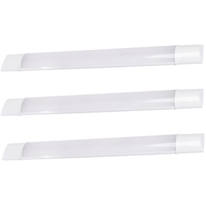 Plafoniera led soffitto 20w slim 60 cm risparmio energetico 6000k pezzi 3