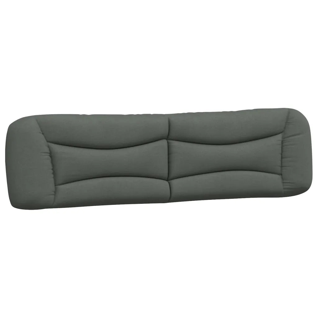 Cuscino Testiera-Cuscino per Testiera Hvar Grigio Scuro 200 cm in Tessuto