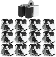 Ottone per Brooms - Sistema di appoggio per Brooms - Sistema di stoccaggio per attrezzi da giardino (nero)