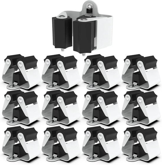 Ottone per Brooms - Sistema di appoggio per Brooms - Sistema di stoccaggio per attrezzi da giardino (nero)