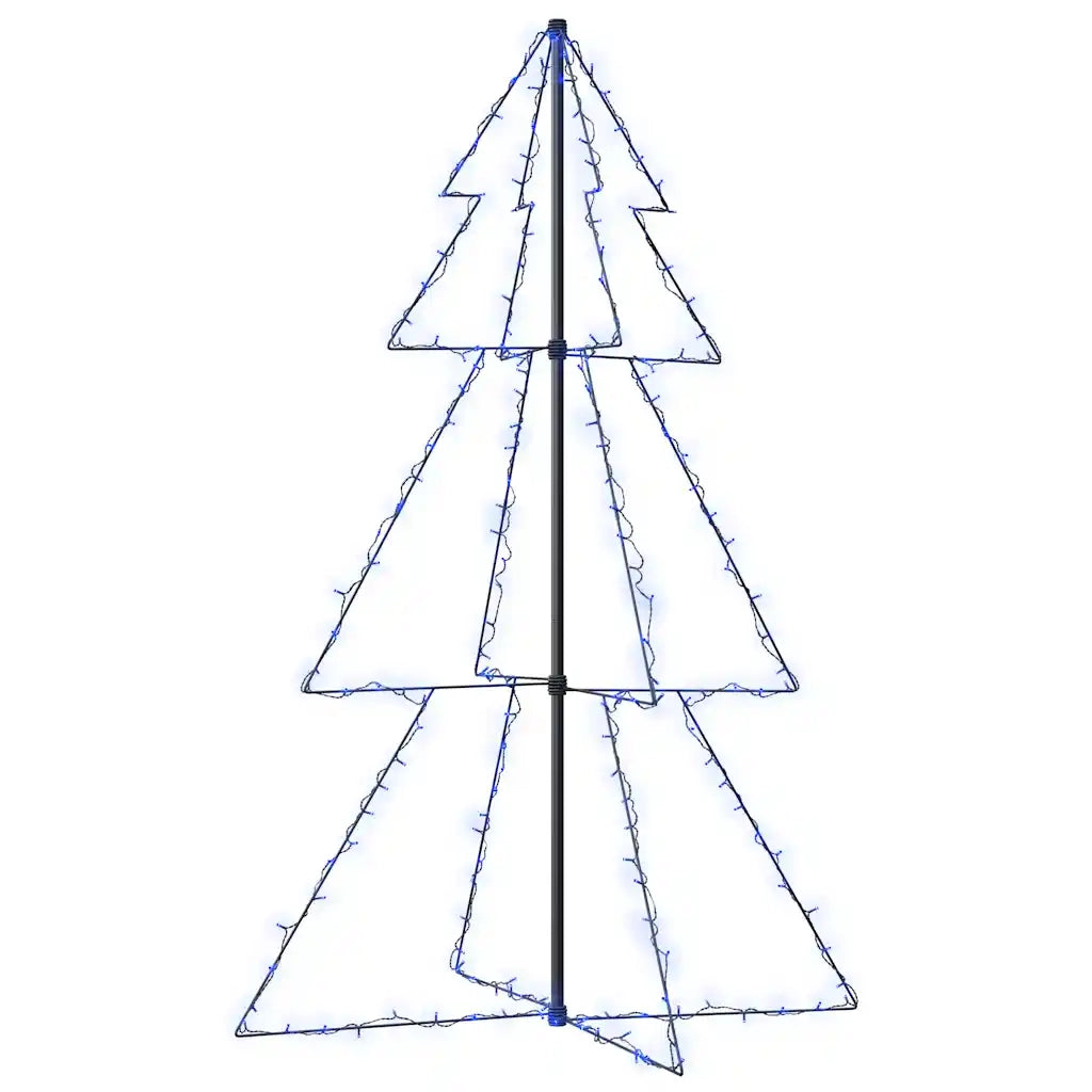 Albero di Natale a Cono-Luci decorative natalizie 200 LED per Interni Esterni 98x150 cm 133931
