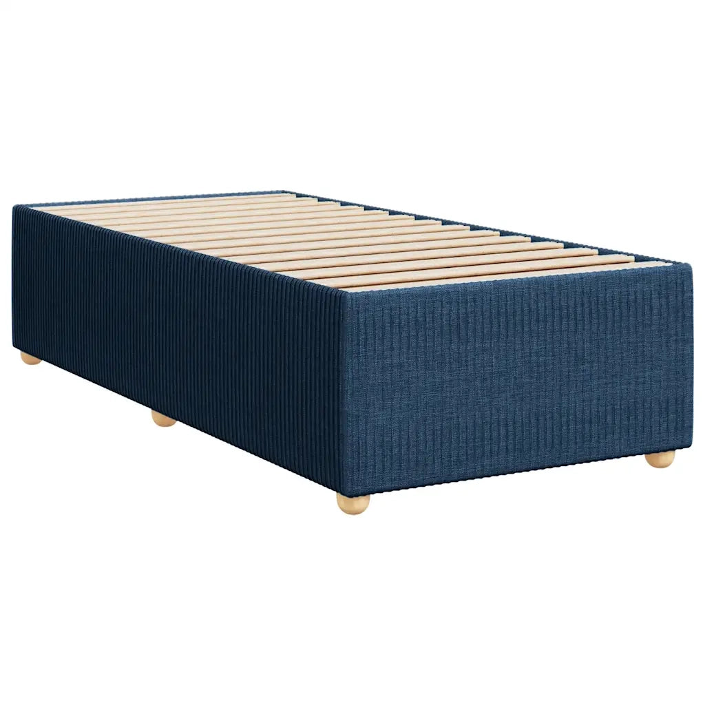 Giroletto a Molle con Materasso Blu 90x190 cm in Tessuto