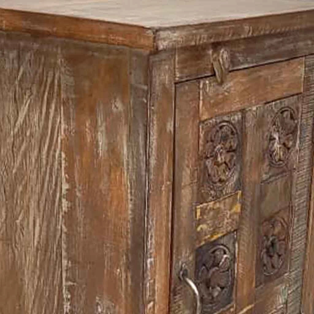 Comodino in legno fatto a mano50x36x70h cm