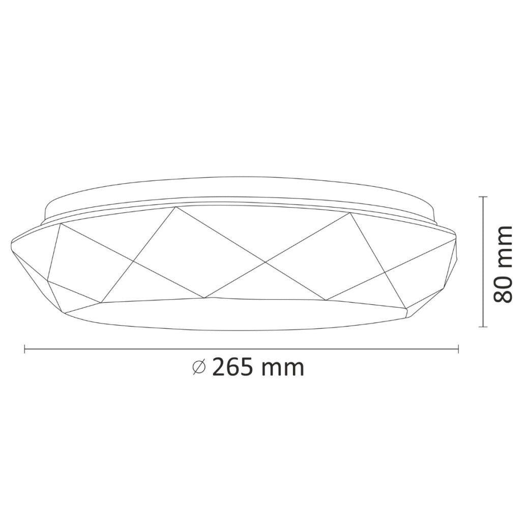 Plafoniera LED Polux Selina 12W 4000K 1500lm IP44 Ø26,5cm