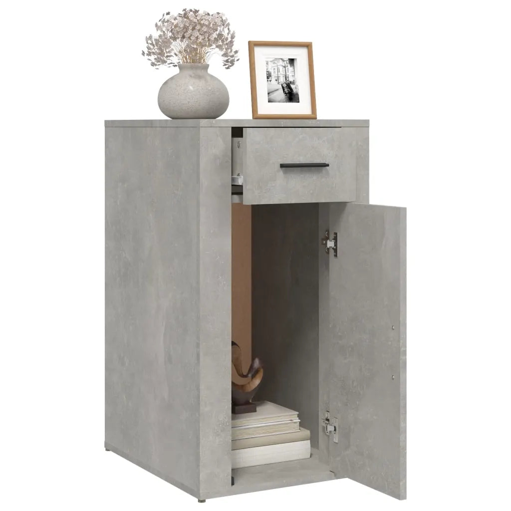 Mobile Scrivania Grigio cemento 40x49x75 cm Legno Multistrato 816796