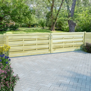 Cancelli da Giardino 2 pz in Legno Impregnato 150x75 cm Verde cod mxl 40247