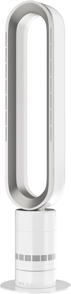 Ventilatore a torre senza lama, 10 velocità, oscillante a 71°, timer 9H, con telecomando, sicurezza per bambini, silenziatore, con display a LED, per camera da letto, ufficio