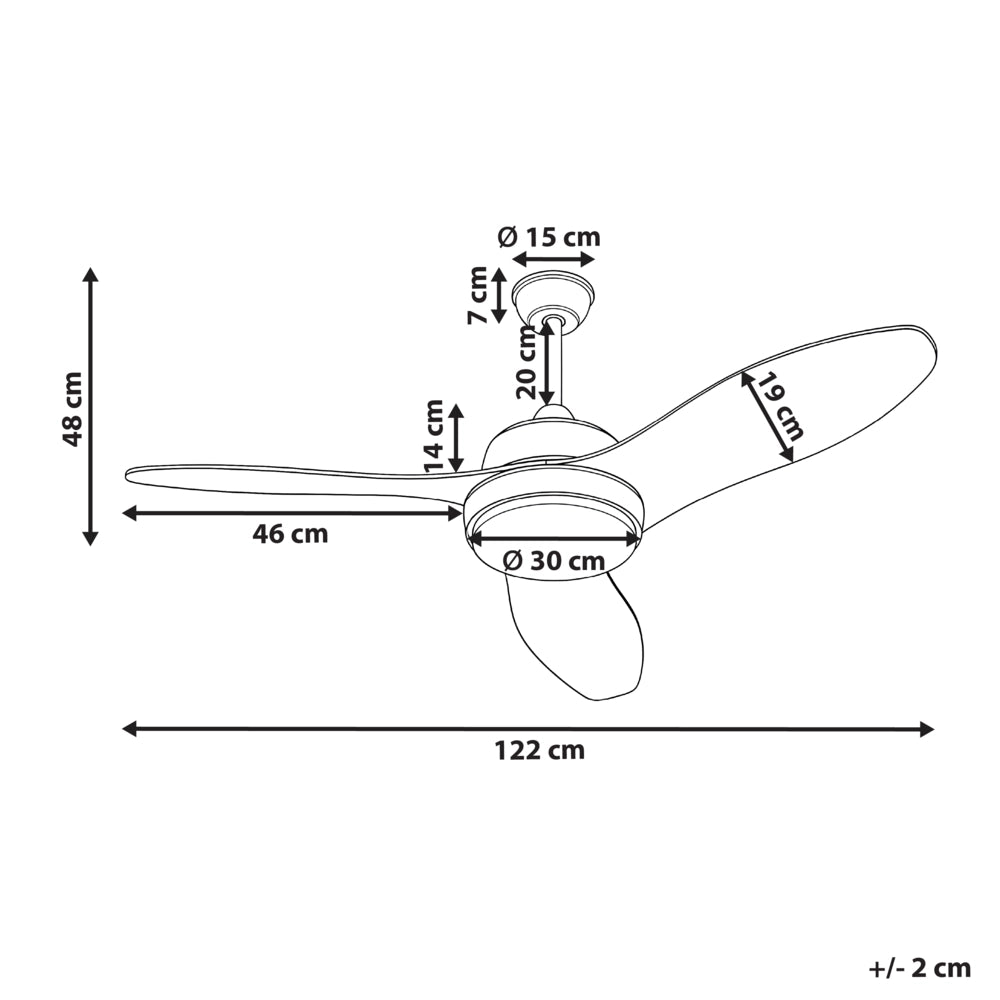Ventilatore moderno da soffitto con 3 lame telecomando e illuminazione marrone soggiorno camera da letto