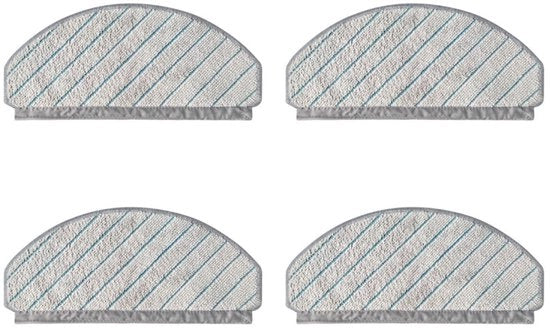 4 Pezzi di Asciugamano per Aspirapolvere Riscaldabile adatto per Ecovacs Deebot T10, T10 Plus asciugamano di sostituzione per aspirapolvere - Aspirapolvere accessorio - Asciugamano per aspirapolvere