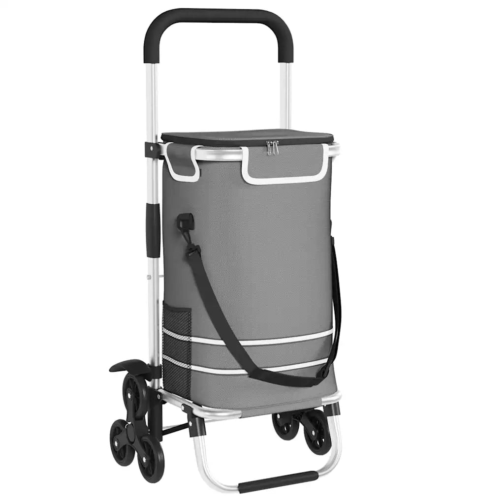 Carrello della spesa Grigio 47 x 39 x 100,5 cm Tessuto Oxford 42002338