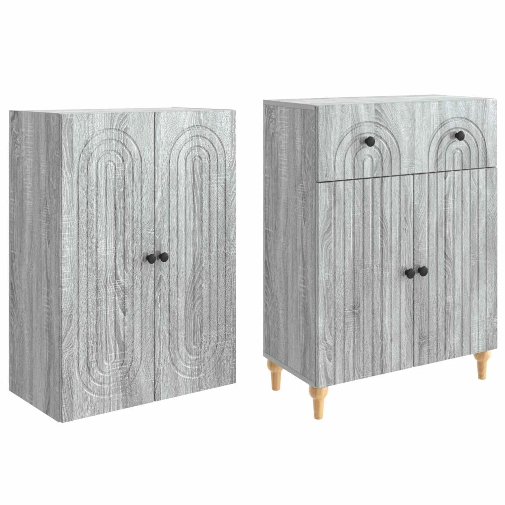 Set di armadi 2 pcs 66 x 34,5 x 90 cm Legno ingegnerizzato