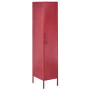 Armadietto in metallo Armadietto in metallo rosso con 5 ripiani e binario Moderno Home Office