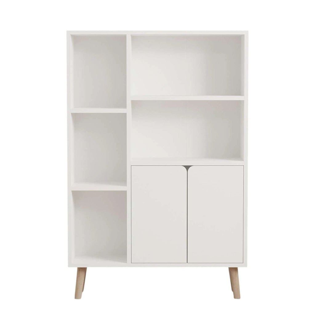 Libreria in legno "Lumo" - 80 x 24 x 120 cm - Bianco