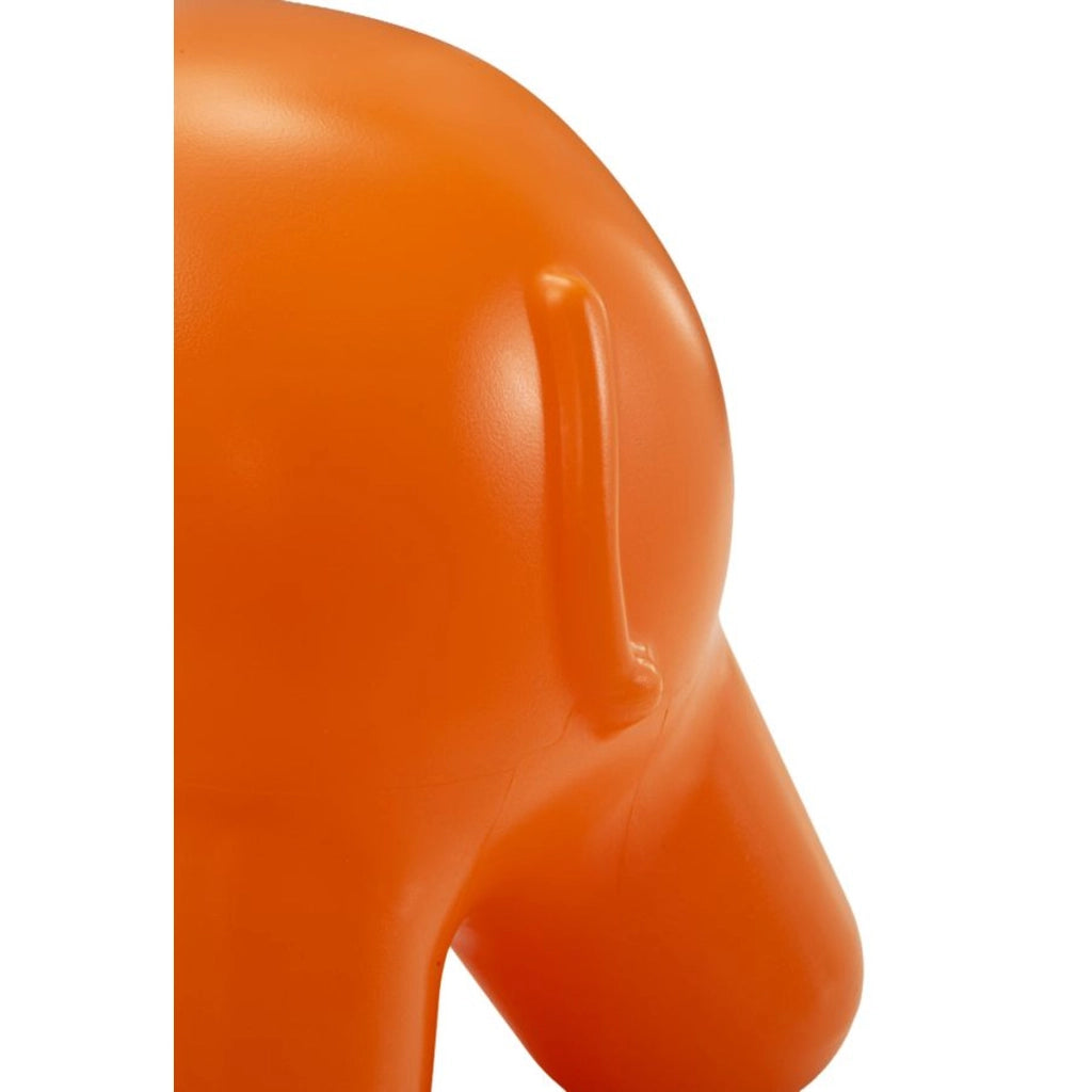 Sgabello Basso Elefante, Arancione, Plastica, 86x46x56 cm