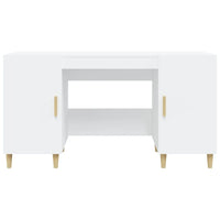 Scrivania Bianca 140x50x75 cm in Legno Multistrato 812762