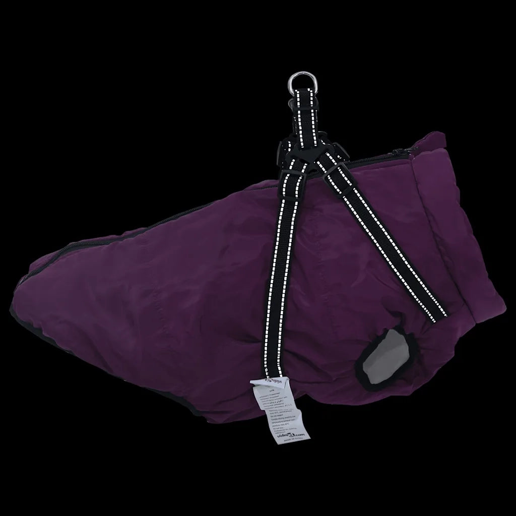 Cappotto Cani Imbracatura Impermeabile Riflettente Viola L44 CFW5985573