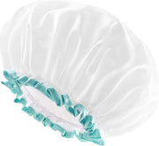 Douchekap Grande per Capelli Lunghi - Grande Dimensione - Impermeabile e Lavabile - Per Donne e Ragazze - Molto Carina - 30 cm - Dimensione Extra Grande