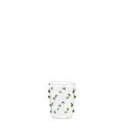Zafferano Set 6 Bicchieri Party Tumbler Junior in Vetro Borosilicato Verde - Bicchierini decorati a pois per liquori, salse e tavole vivaci