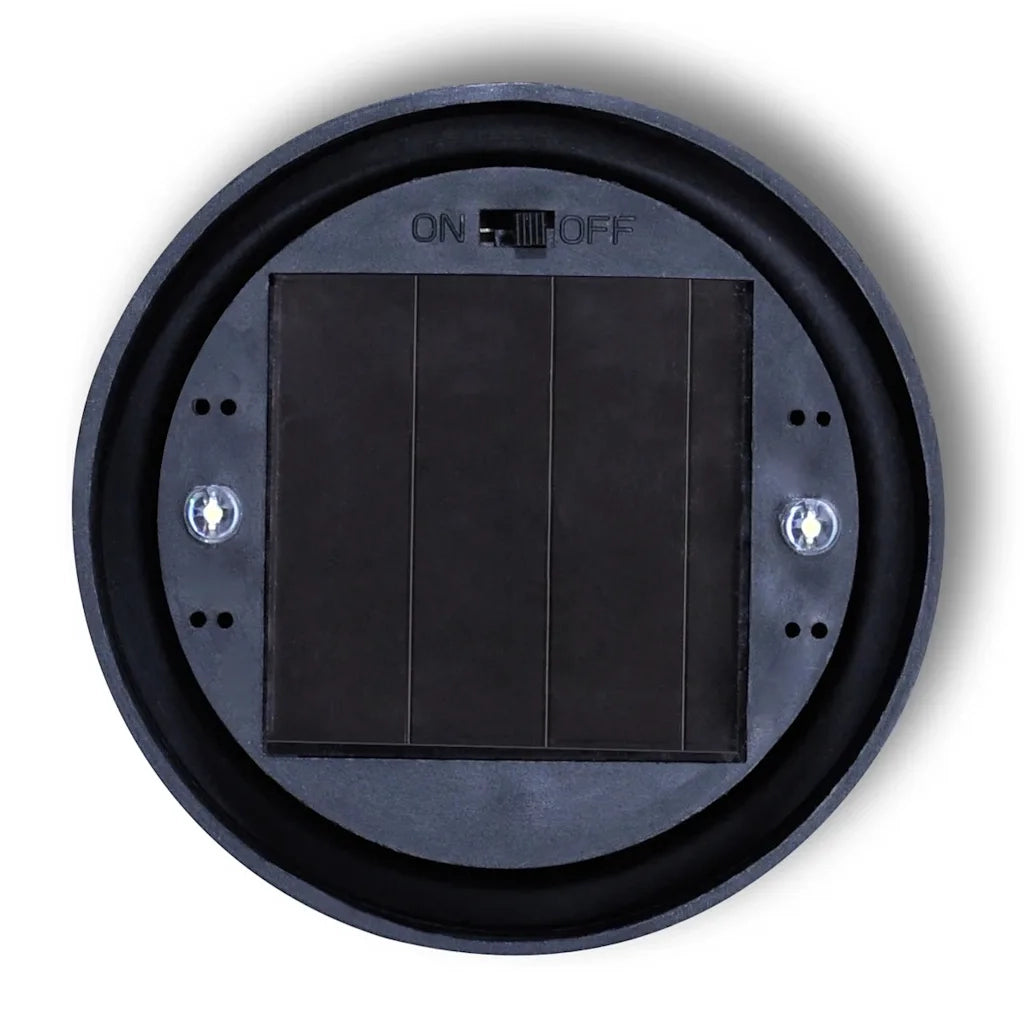 Lampioni Solari LED Giardino 4 pz Rotondi 15 cm con Picchetto 40863