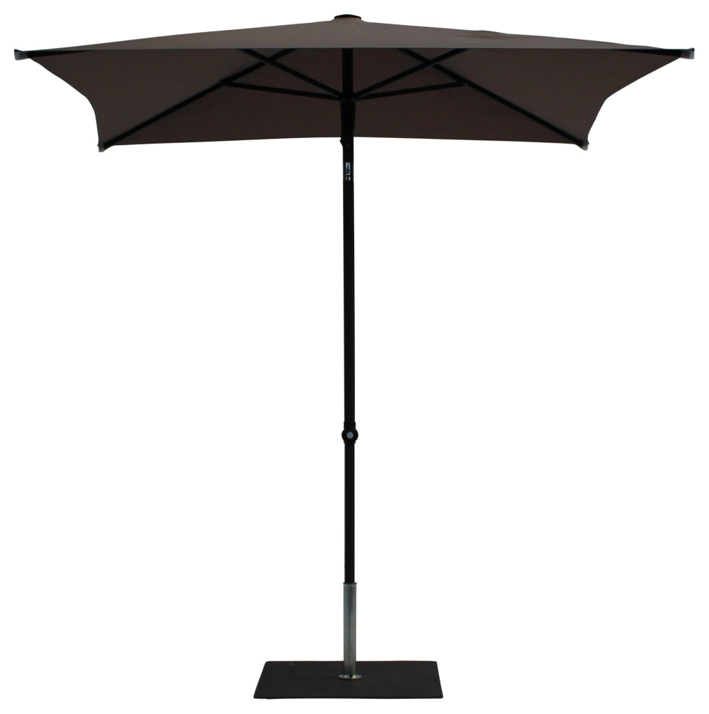 Ombrellone da Giardino 2x2 m Palo Ø38 mm in Alluminio Tessuto Poliestere Trend Taupe