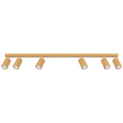 Plafoniera barra moderna oro 117cm 6 spot GU10 Pure Lume