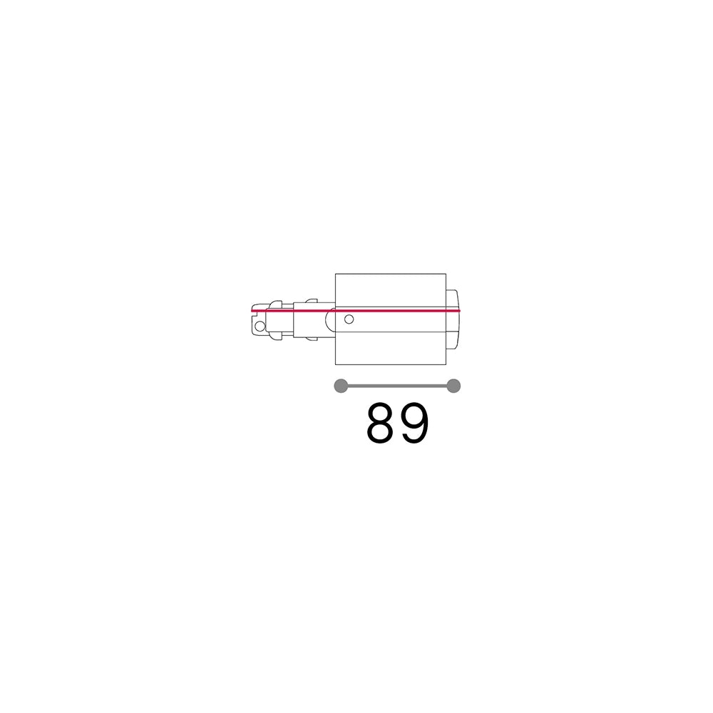 Kit Connettore Da Incasso Principale E Sinistro Dali Link Alluminio Bianco