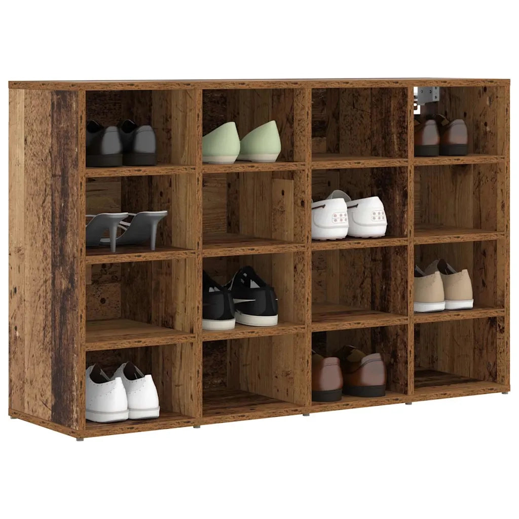 vidaXL Scarpiera Legno vecchio 103 x 30 x 67 cm Legno multistrato