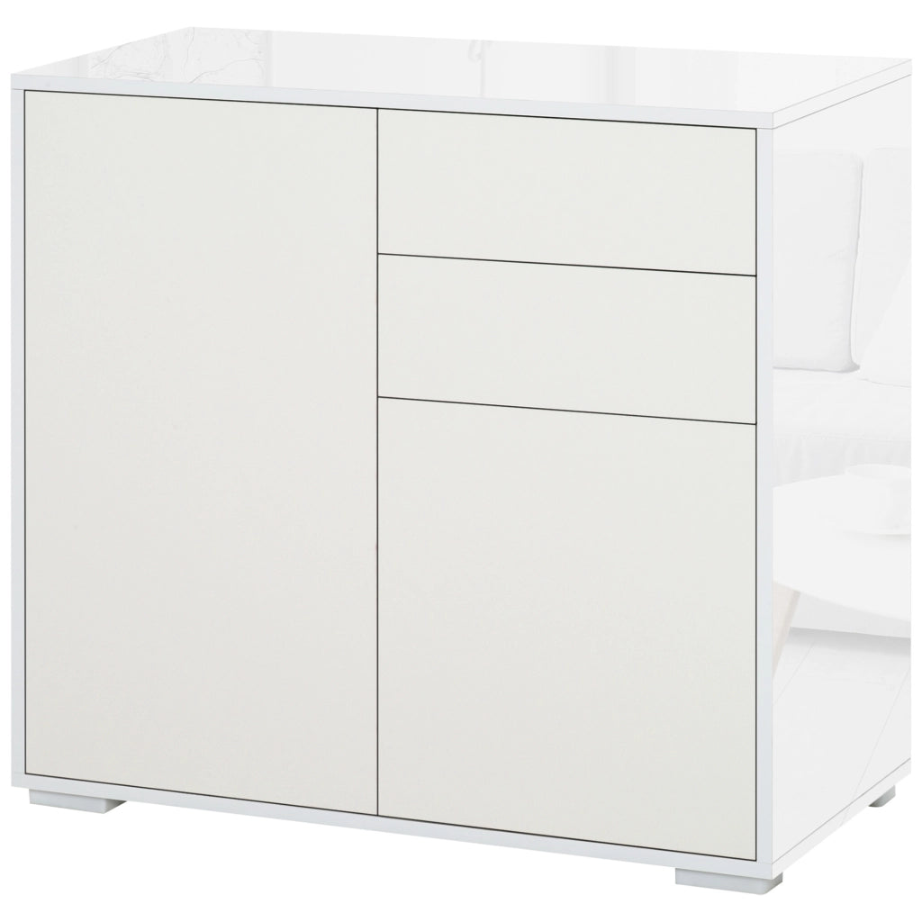 Armadio con ante e cassetti ¨C zephmum ¨C Bianco 79x36x74 cm
